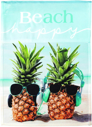 Beach Cool Pineapple with Sunglasses Garden Flag