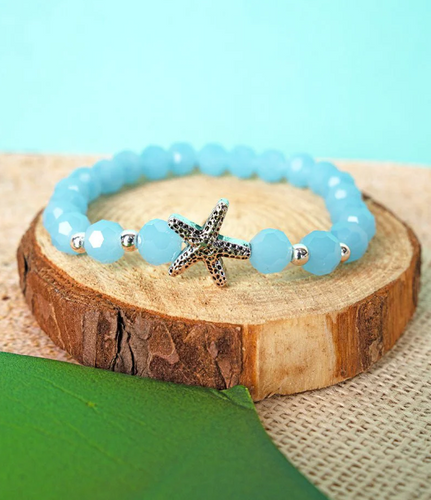 On the Shoreline Starfish Beaded bracelet