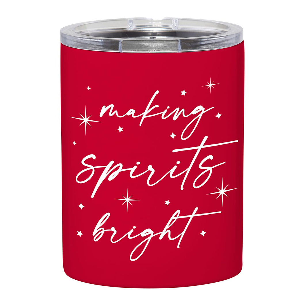 Red Stainless Steel Cup Making Spirits Bright