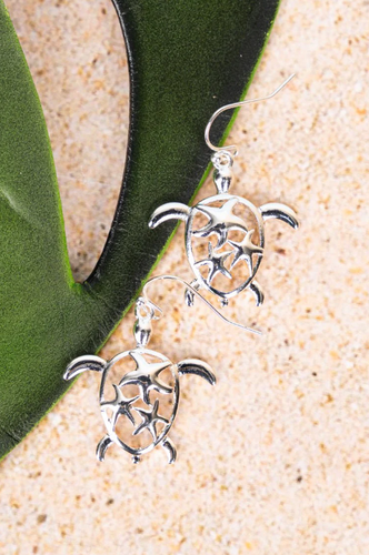 Boca Grande Sea Turtle Earrings