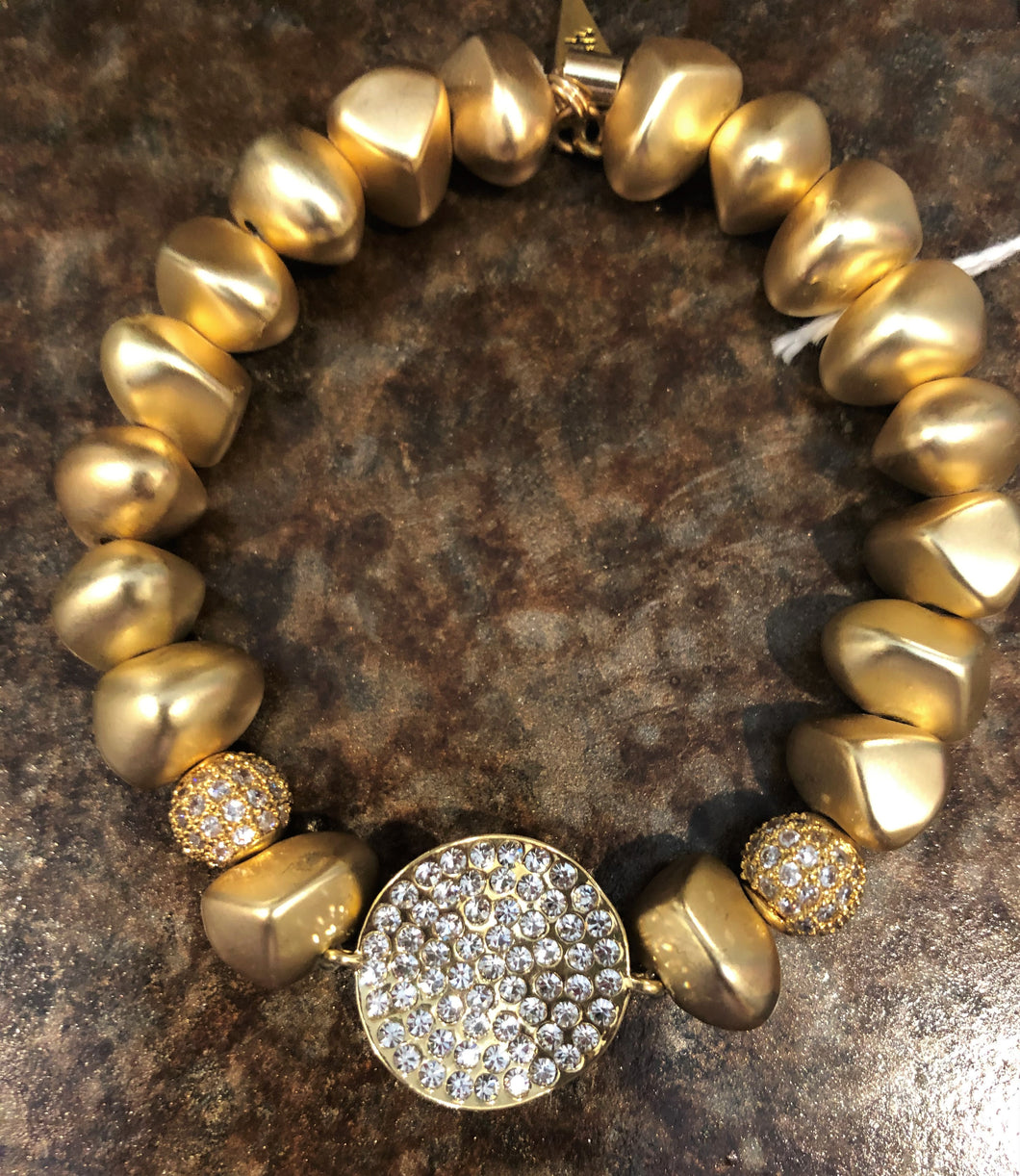 Anastasia Gold Beaded Erimish Bracelet