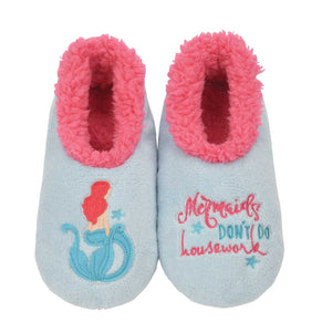 Mermaids Don't Do Housework Snoozies Slippers