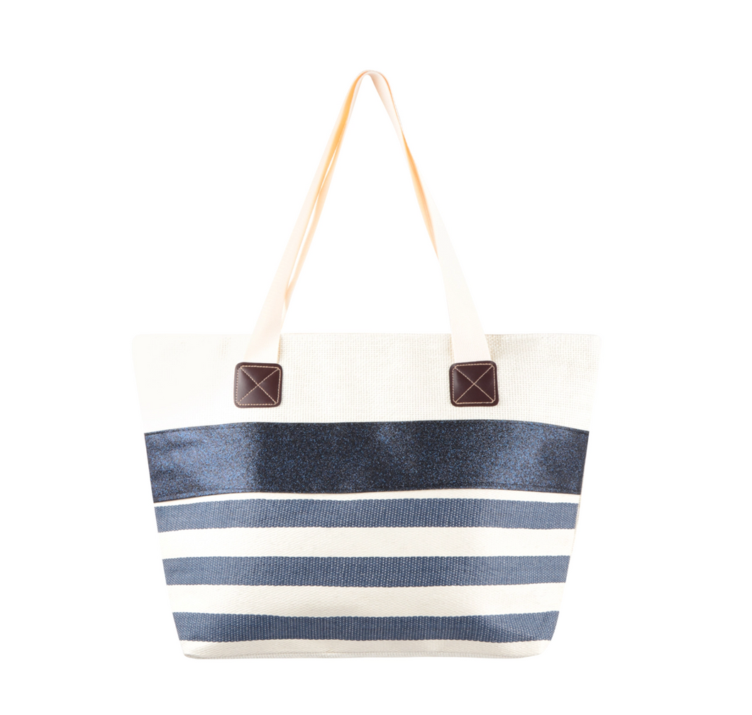 Classy Chic Navy Tote Bag