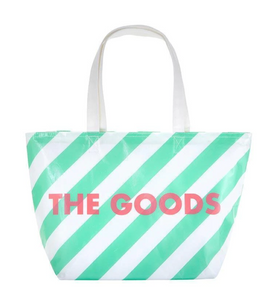 "The Goods" Green and White Insulated Cooler Bag